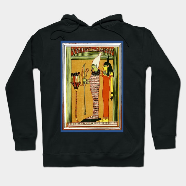 Isis and Osiris Papyrus print Hoodie by WillowNox7